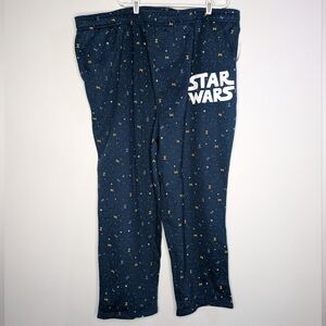 Star Wars Amazon Essentials Blue Yellow Tie Fighter Lounge Pajama Sweatpant 5XLP